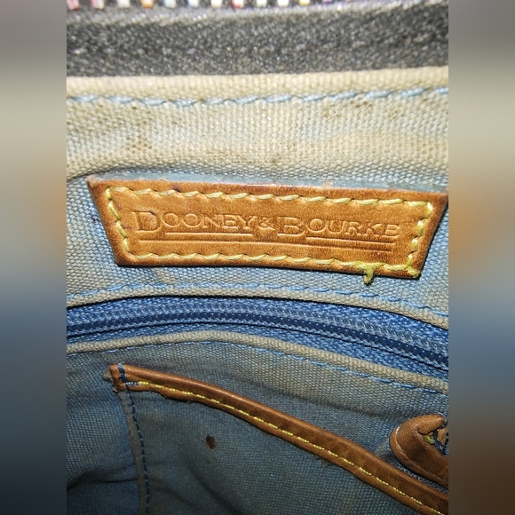 Vintage Dooney & Bourke Rainbow Monogram Hobo - Picture 11 of 12